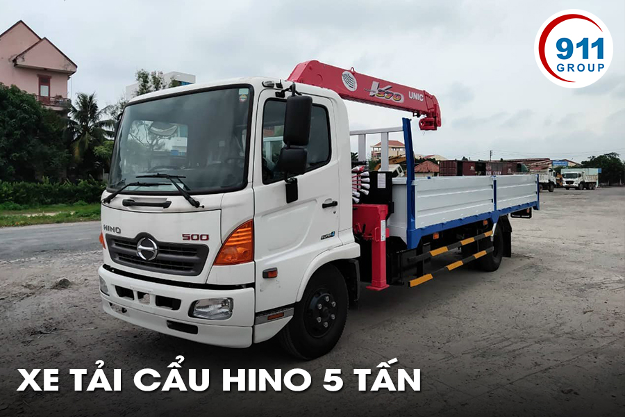 Xe Tải Cẩu Hino 5 Tấn