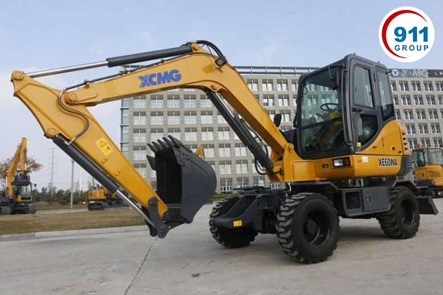 Máy Đào Bánh Lốp XCMG