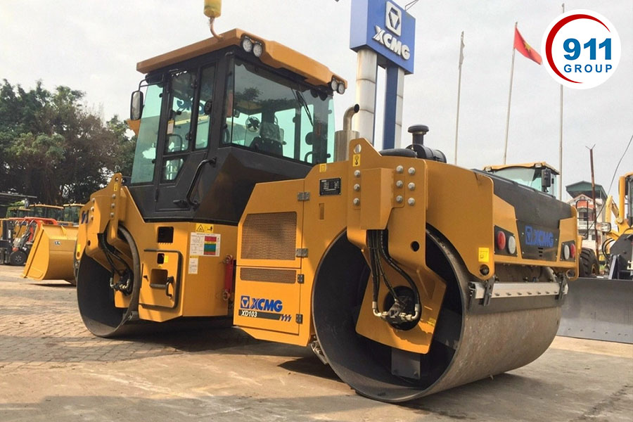 máy lu bánh thép 10 tấn