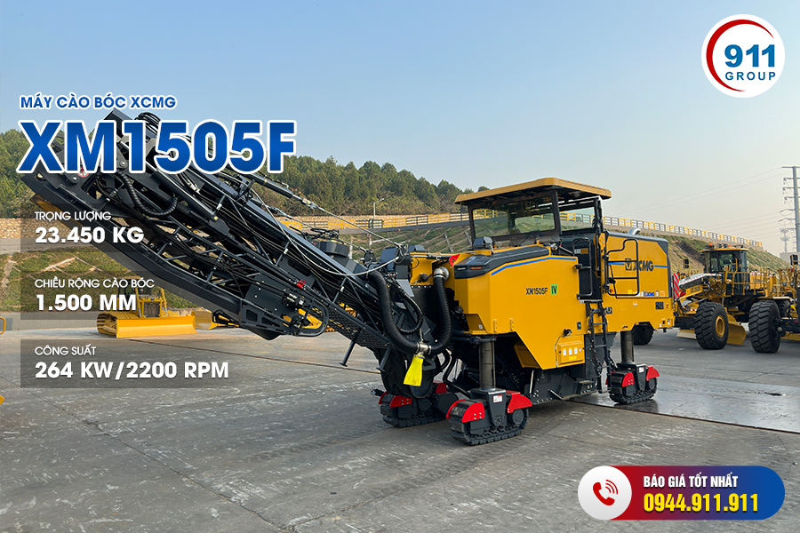Xe Cào Bóc Mặt Đường XCMG XM1505F