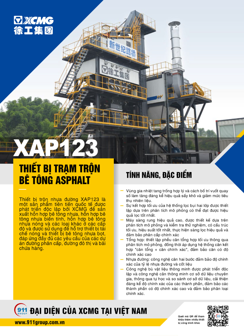 Trạm trộn bê tông XCMG XAP123