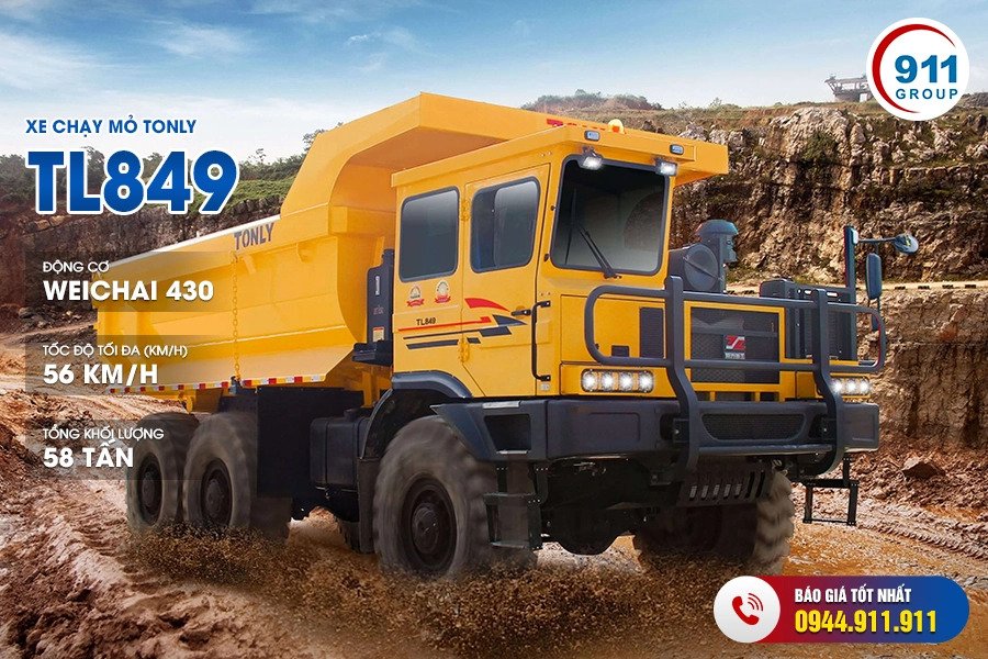 xe ben mỏ Tonly TL849