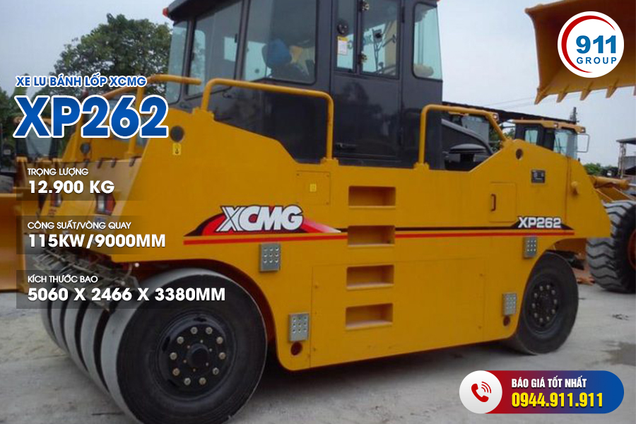 Xe lu bánh lốp XCMG XP262