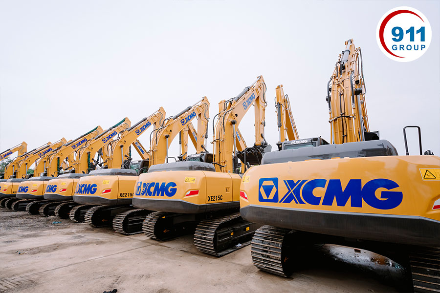 máy xúc bánh xích