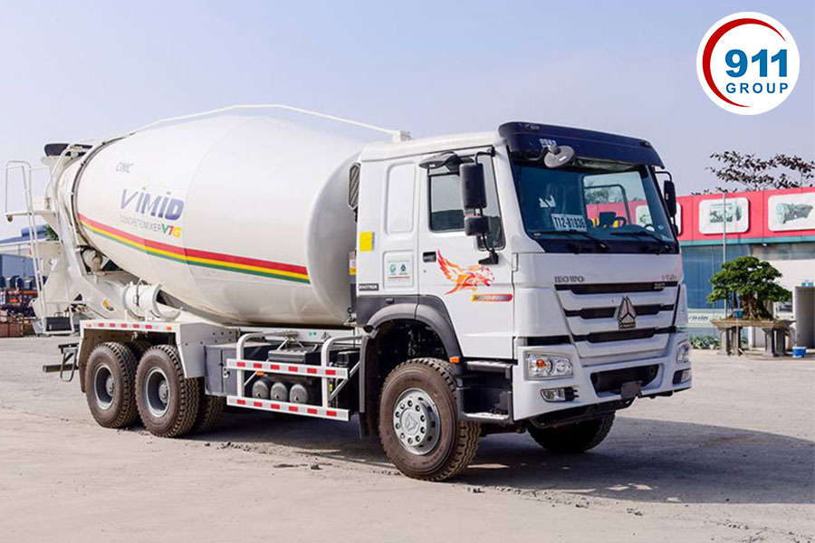 xe trộn bê tông howo 12 khối
