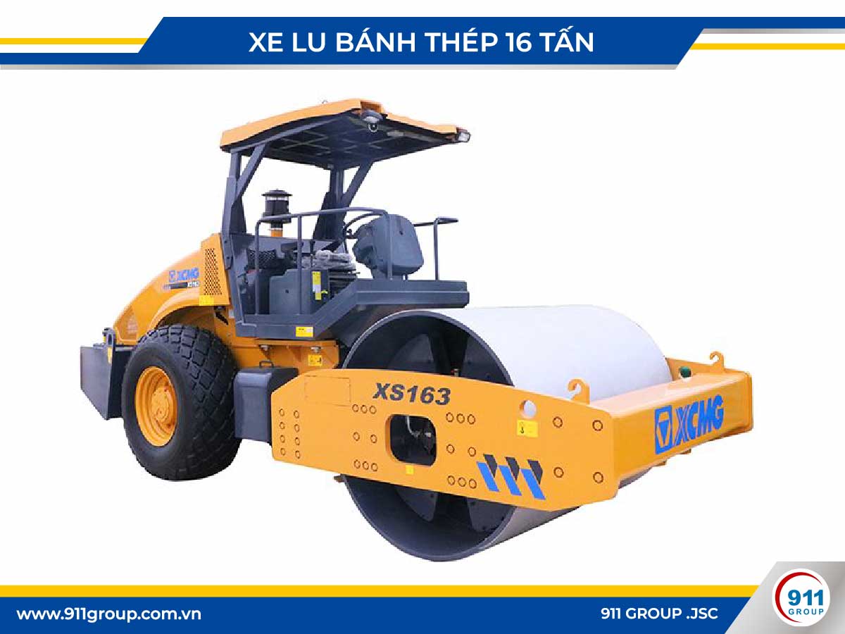 Hình ảnh xe lu bánh thép 16 tấn XCMG