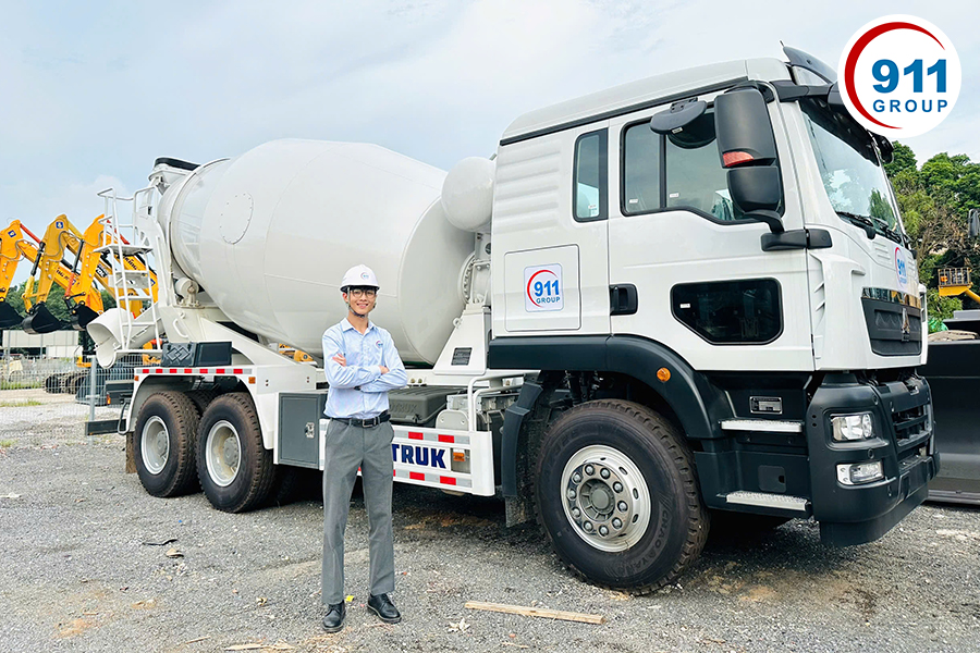 xe bồn trộn bê tông howo 10m3