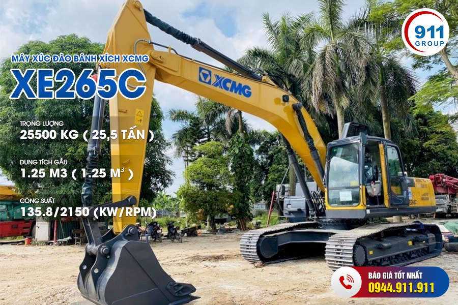 Máy xúc đào bánh xích XCMG XE265C