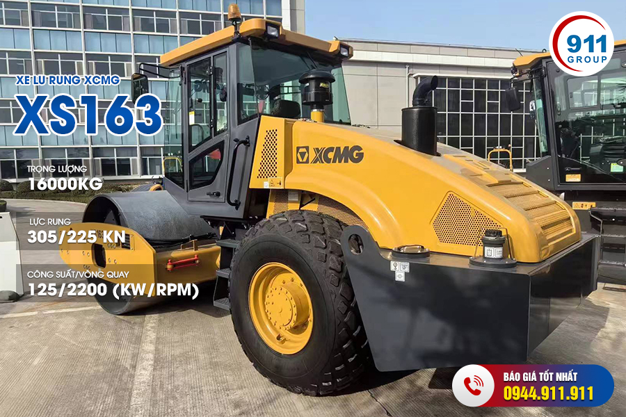 Xe lu rung XCMG tải trọng 16 Tấn