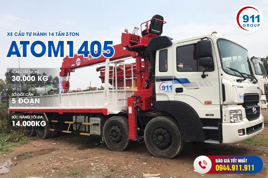 Xe cẩu tự hành 14 tấn Z-Ton - Model: Atom 1405
