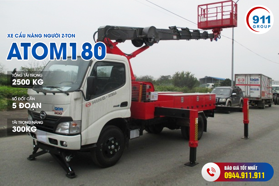 Xe cẩu nâng người Z-Ton - Model : Atom 180