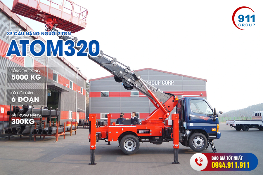 Xe cẩu nâng người Z-Ton - Model : Atom 320
