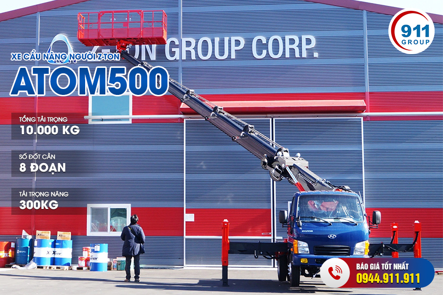 Xe cẩu nâng người Z-Ton - Model : Atom 500