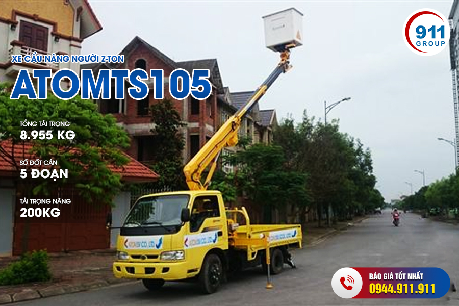 Xe cẩu nâng người Z-Ton - Model : Atom TS105