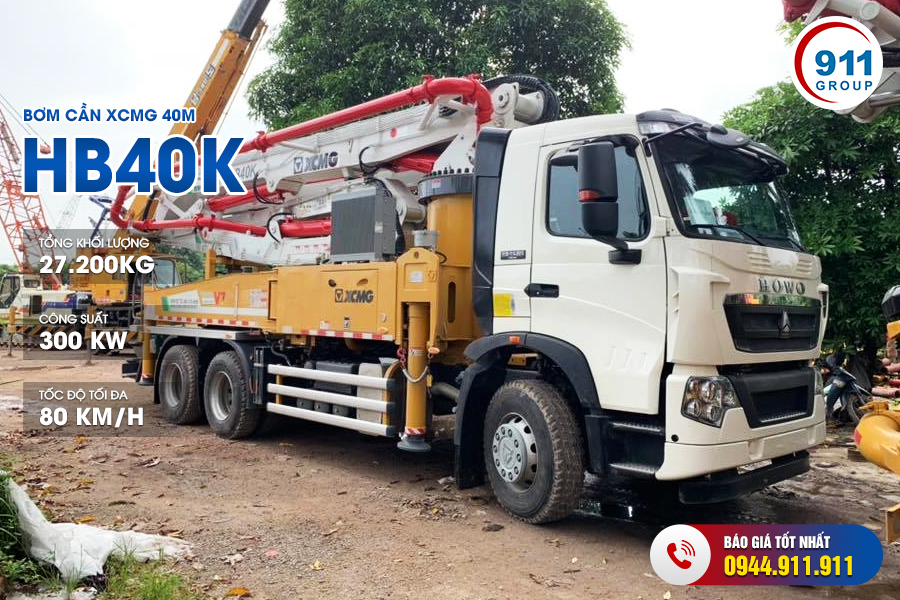 Bơm cần XCMG 40M