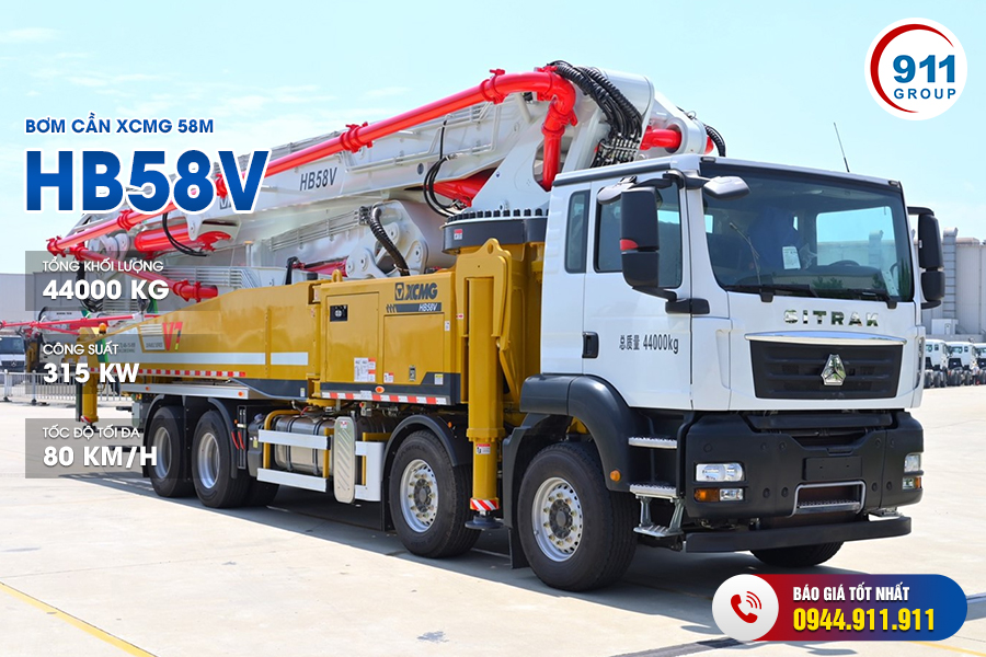 Bơm cần XCMG 58M