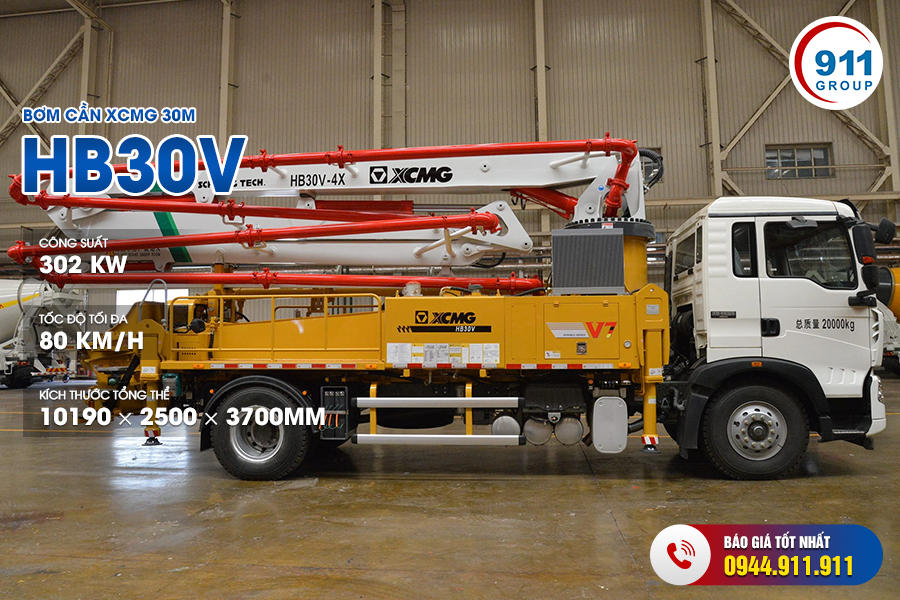 Bơm cần XCMG 30M - HB30V