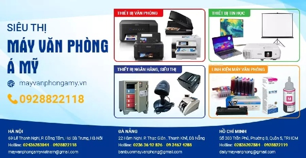 Máy văn phòng Á Mỹ là một trong những đối tác uy tín của các hãng sản xuất mực máy in hàng đầu thế giới như Epson, Canon, Brother, HP