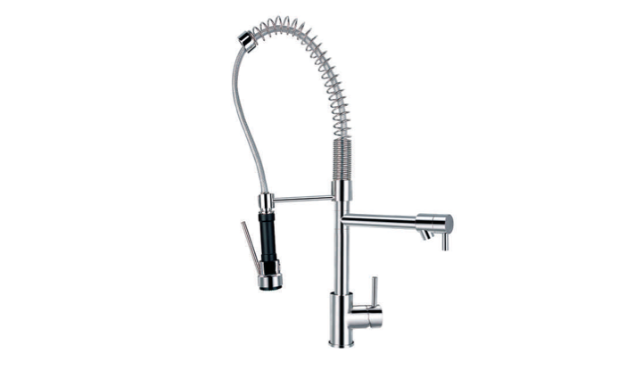 BF 827 892K SINGLE LEVER KITCHEN MIXER WITH SWIVEL SPOUT AND PULLOUT SPRAYHEAD