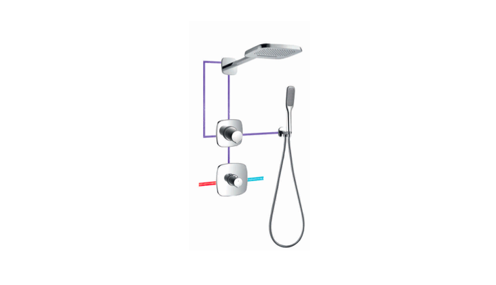 BF 980 350B - Thermostatic Concealed Shower