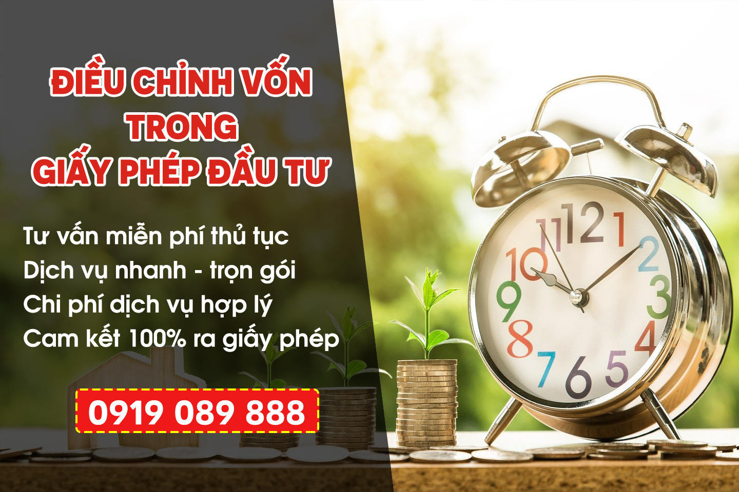 Thủ tục điều chỉnh vốn, tỷ lệ sở hữu vốn trên giấy phép đầu tư