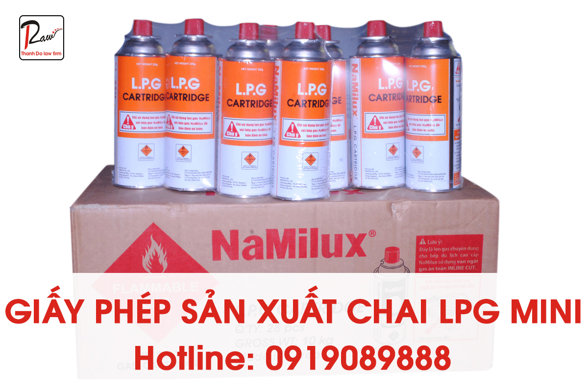 Thủ tục cấp giấy chứng nhận đủ điều kiện sản xuất chai LPG mini