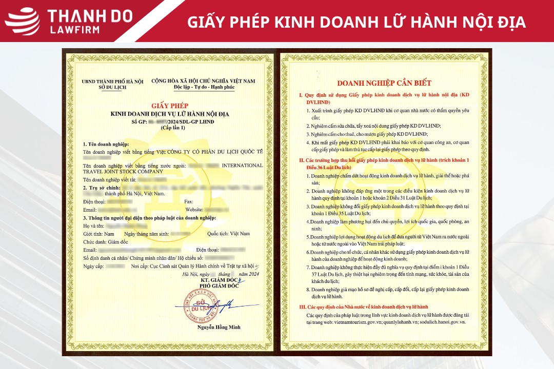 Giấy phép kinh doanh lữ hành nội địa