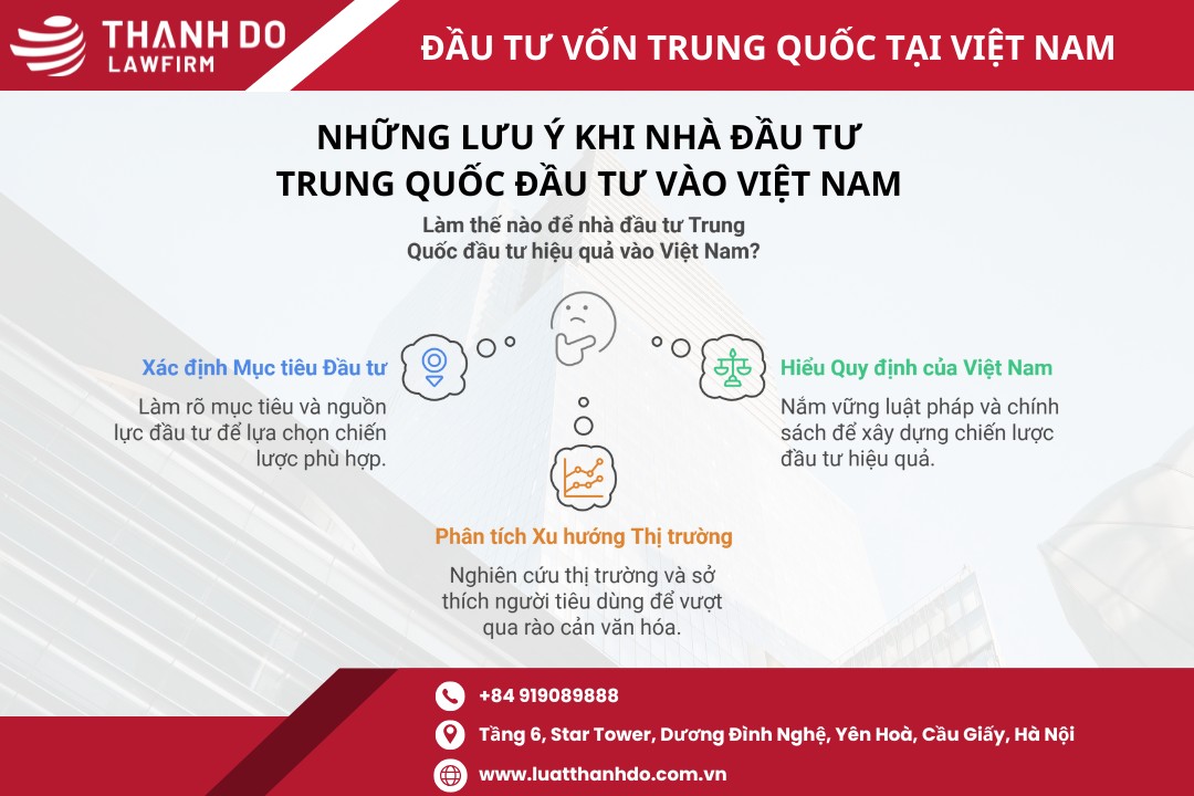Những lưu ý khi nhà đầu tư Trung Quốc đầu tư vào Việt Nam