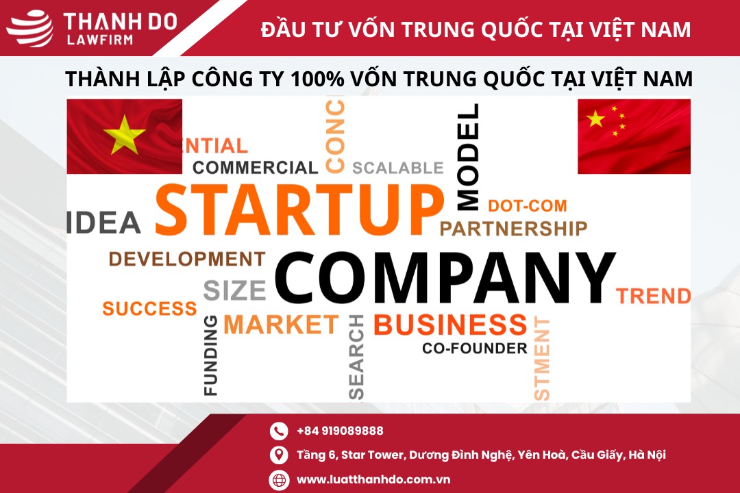 Thành lập công ty 100% vốn Trung Quốc tại Việt Nam