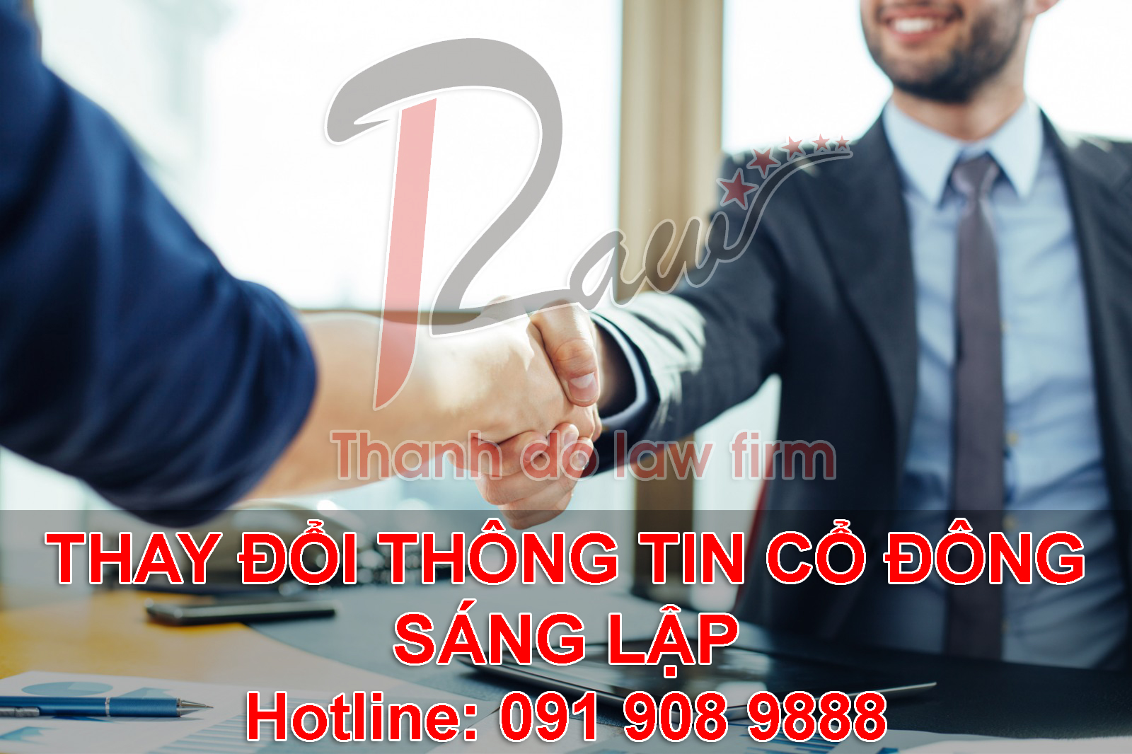 Thay đổi thông tin cổ đông sáng lập trong công ty cổ phần