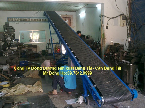 sản xuất băng tải tích hợp cân