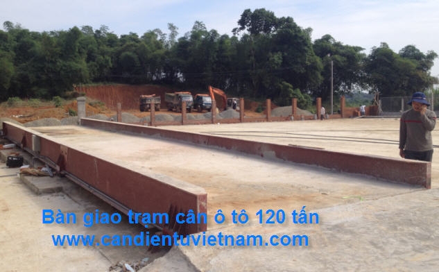 Cân ô tô 120 tấn mới bàn giao