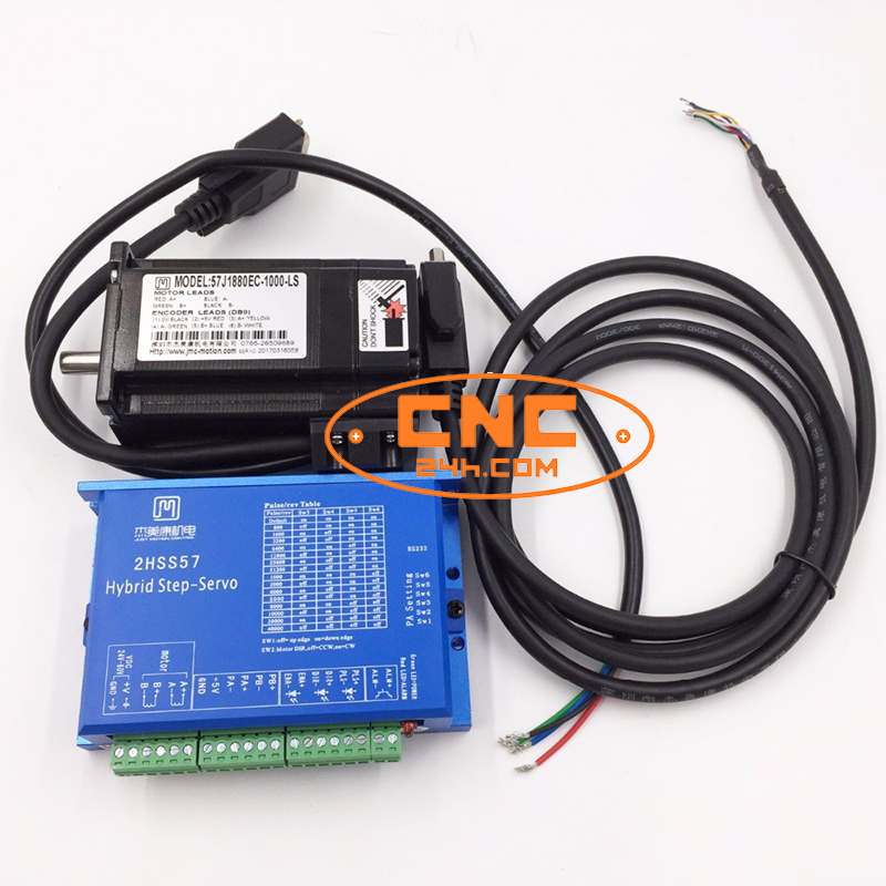 Động cơ servo JMC 2.2Nm driver 2HSS57 và động cơ 57J1880EC-1000