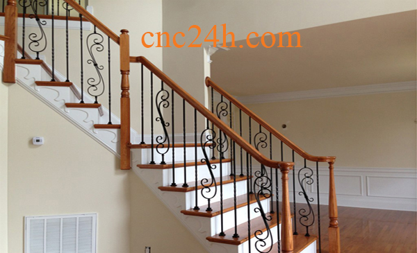 cắt cnc cầu thang đẹp tại hà nội