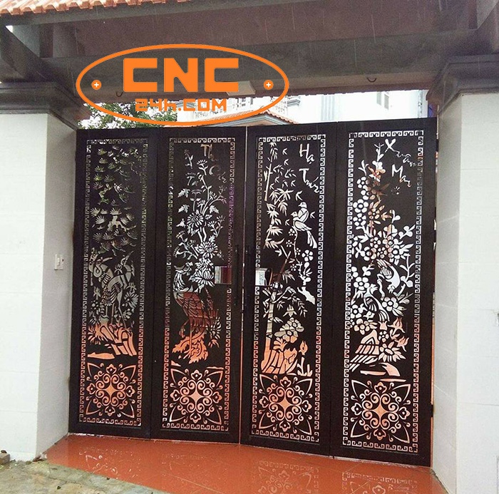cắt plasma cnc cổng sắt tại hà nội