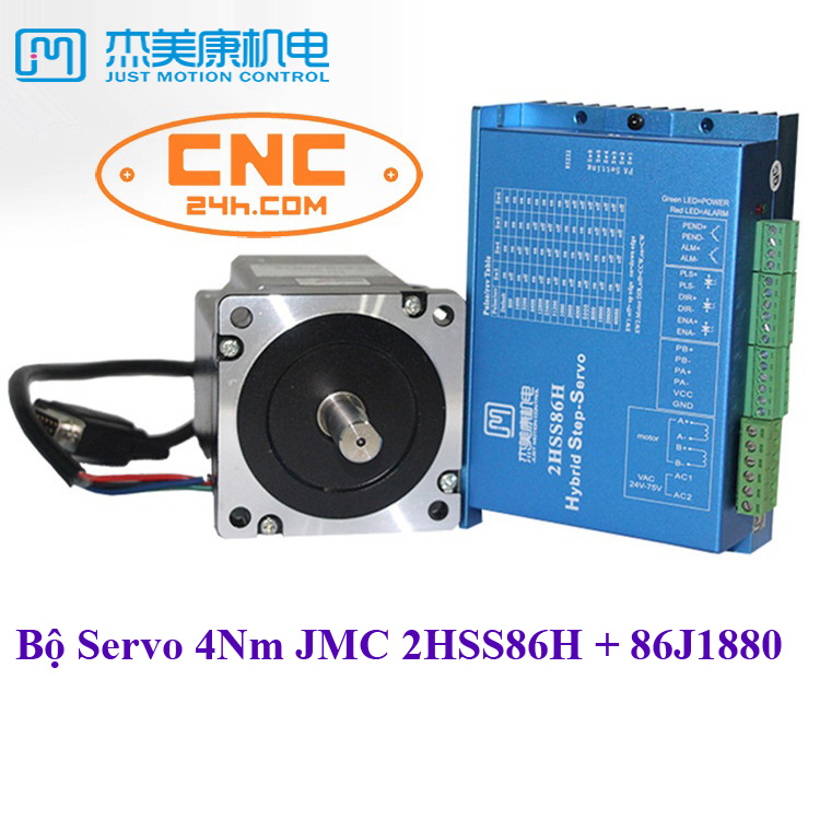 Động cơ Servo 4Nm JMC Driver 2HSS86H + Động cơ 86J1880EC