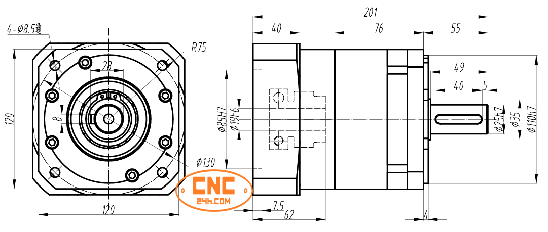 hộp giảm tốc servo