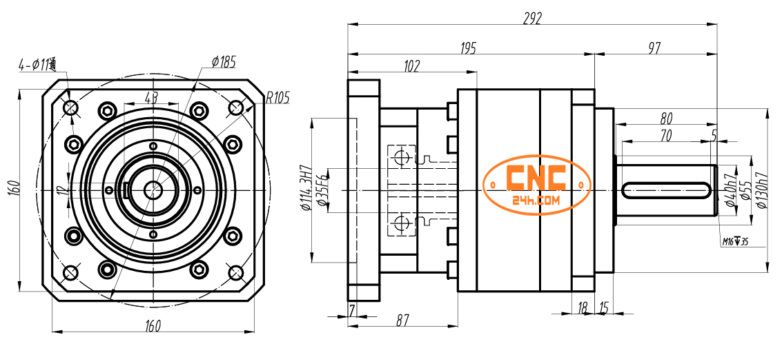 hộp giảm tốc servo