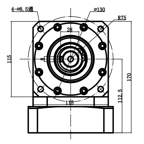 Hộp số cho động cơ servo 1kw