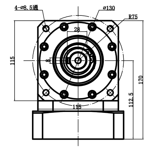 hộp số động cơ servo