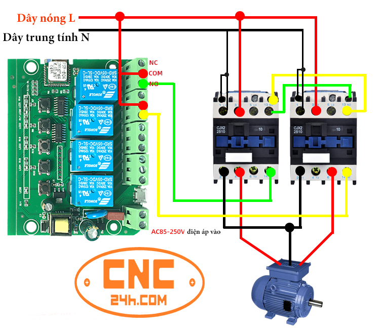 Hướng dẫn đấu nối công tắc điện thông minh