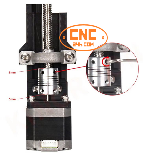 Khớp nối động cơ và vítme