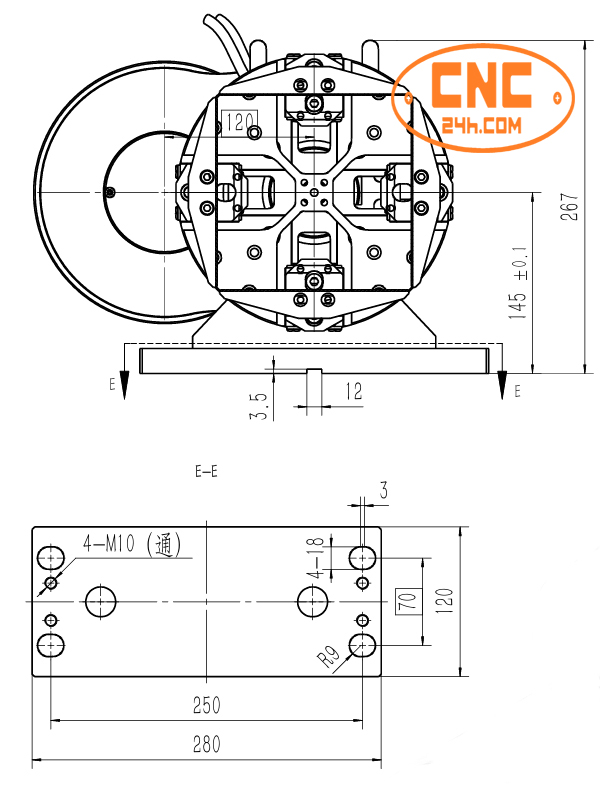 mâm cặp máy laser cắt ống