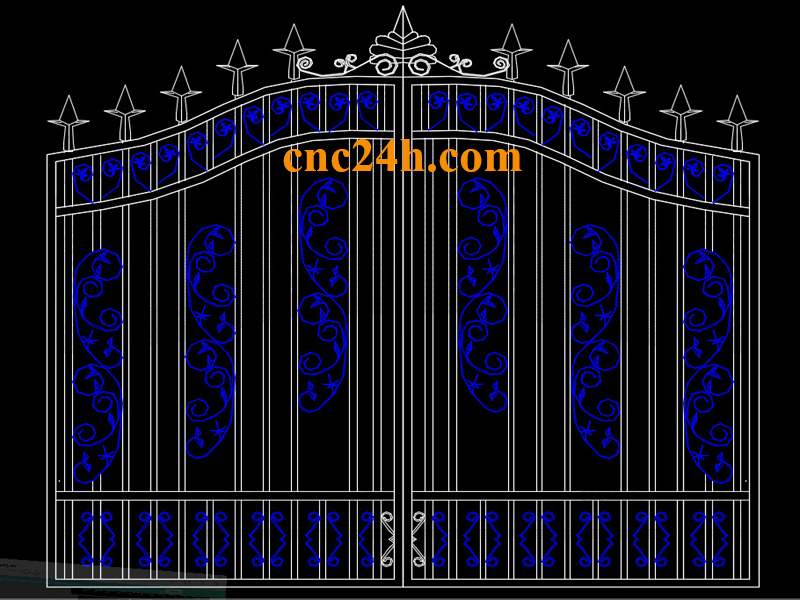 mẫu cắt plasma cnc cổng biệt thự 6