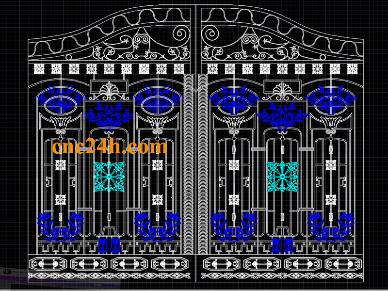 Mẫu cắt Plasma CNC cổng biệt thự 2