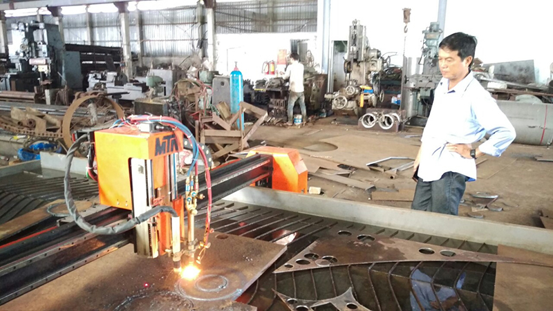mta bàn giao máy cắt plasma cnc