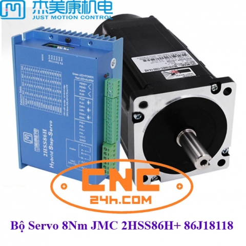 ĐỘNG CƠ SERVO 8NM JMC Driver 2HSS86H + Động cơ 86J18118