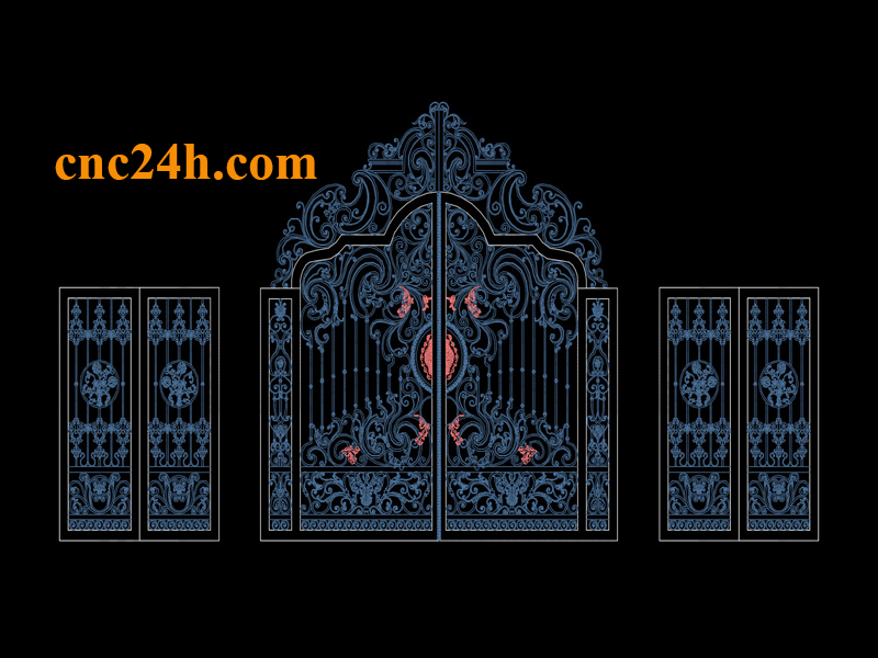 Mẫu cắt Plasma CNC cổng biệt thự 1
