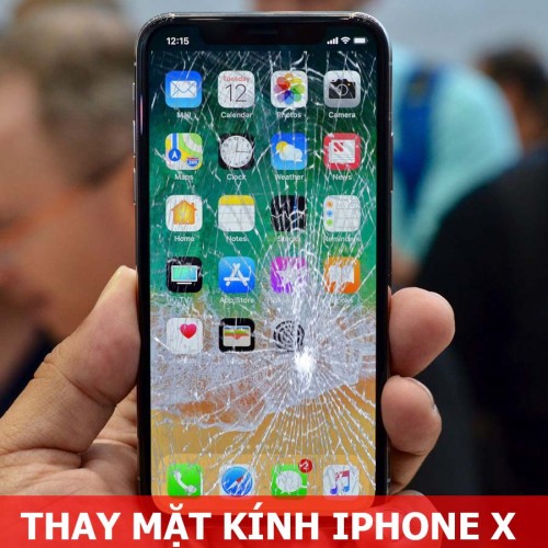 iPhone X vỡ màn hình chờ được thay