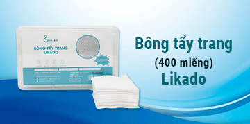 Bông tẩy trang 400 miếng likado